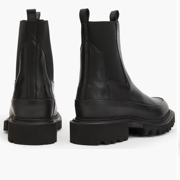 NWT All Saints Harlee Lug Sole Chelsea Boot Size 8.5 US 38.5 EUR Black Women’s - Picture 2 of 11